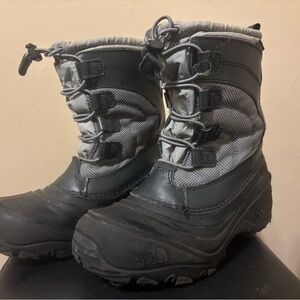 North Face Kids Winter Boots - Gray and Black